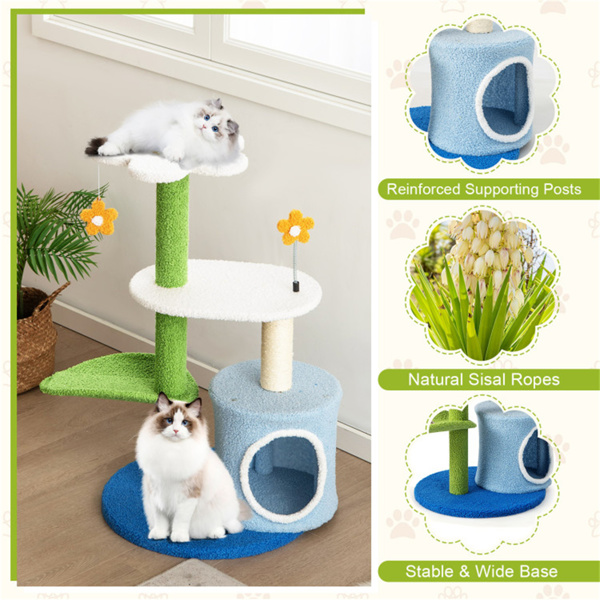  4-Tier Cute Cat Tree   ﻿