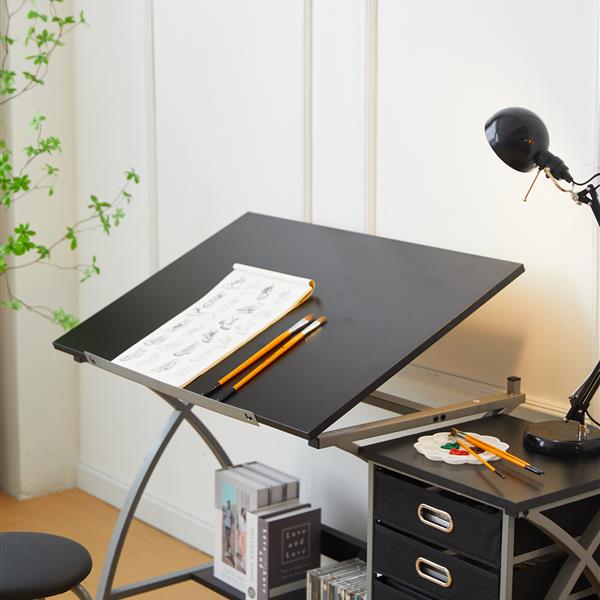 drafting table sliver with stool