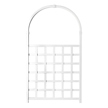 Garden Trellis 42\\"W x 75\\"H for Climbing Plants, Vinyl Trellis Indoor Outdoor Plant Support for Vines, Flowers, Vegetables, White