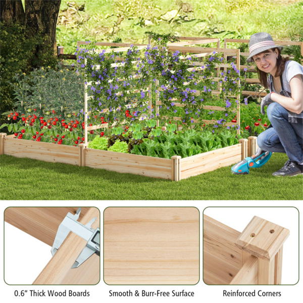 Garden bed outdoor planting box