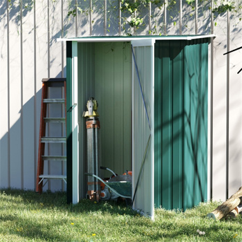 Metal Outdoor Storage Shed, Garden Tool House Cabinet 