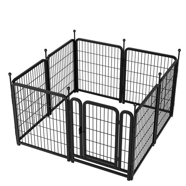 Dog Playpen 8 Panels 32" Height Heavy Duty Dog Fence Puppy Pen for Large Medium Small Dogs Indoor Outdoor Foldable Pet Exercise Pen