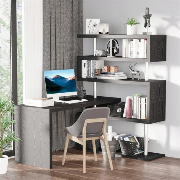 Office desk  with display stand  Black