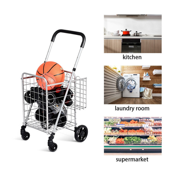 Convenient foldable shopping cart