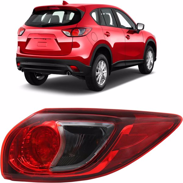 Right Outer Tail Light Fit for 2013-2016 Mazda CX-5, Halogen Tail Lamp Assembly Replacement (Right Passenger Side)