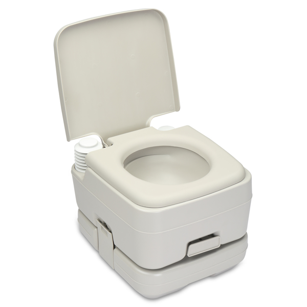 10L Portable Removable Flush Toilet with Double Outlet