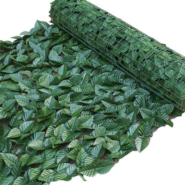 3m Artificial Hedge Fake Ivy Leaf Garden Fence Privacy Screening Roll Wall Panel