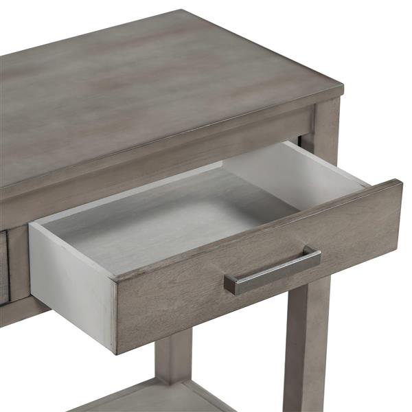 Contemporary 3-Drawer Console Table with 1 Shelf, Entrance Table for Entryway, Hallway, Living Room, Foyer, Corridor