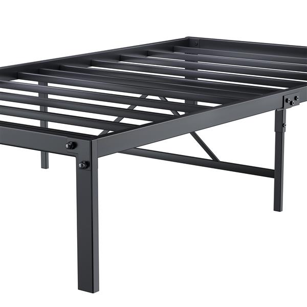 Metal Platform Bed frame ,Sturdy Metal Frame, No Box Spring Needed(Twin)