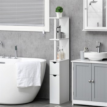 Bathroom Storage Cabinet-Grey ( Amazon Shipping)（Prohibited by WalMart）