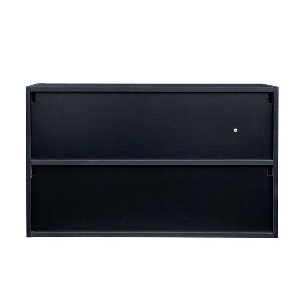 Black Glass Door Shoe Box Shoe Storage Cabinet  With RGB Led Light