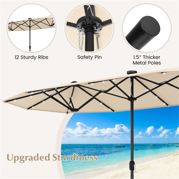 13 Feet Umbrella with LED Lights 