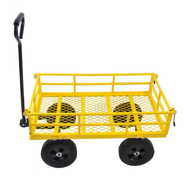 Tools cart Wagon Cart Garden cart trucks make it easier to transport firewood  Yellow