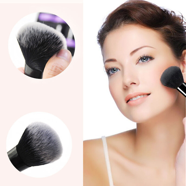 15Pcs Black Make up Brushes Woman Set With Bag Foundation Eyeliner Eyeshadow