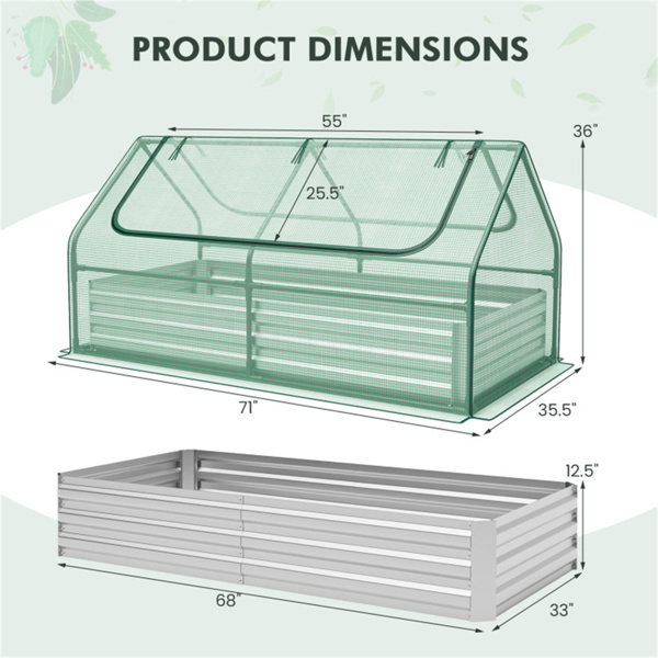 Mini garden bed green