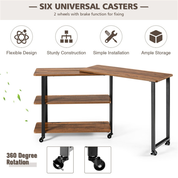 Mobile office desk, sofa side table