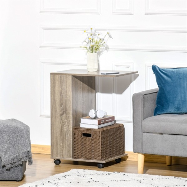 C-Shaped Sofa Side Table