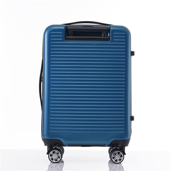 Carry-on Luggage 20 Inch Front Open Luggage Lightweight Suitcase with Front Pocket and USB Port, 1 Portable Carrying Case