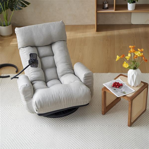 Adjustable head and waist, game chair, lounge chair in the living room, 360 degree rotatable sofa chair,Rotatable seat Leisure Chair deck chair