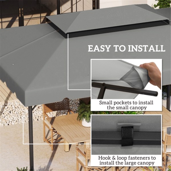 Gazebo Replacement Canopy -AS ( Amazon Shipping)（Prohibited by WalMart）