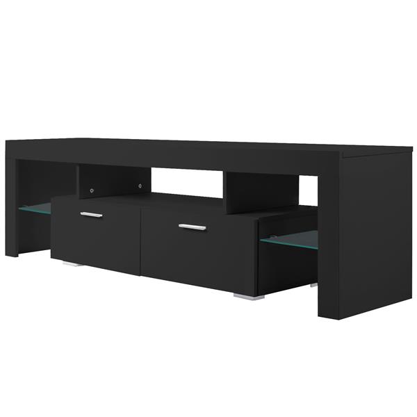 LED TV stand modern TV stand with storage Entertainment Center with drawer TV cabinet for Up to 75 inch for Gaming Living Room Bedroom