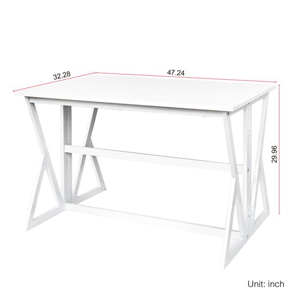 Winsome Wood Drop Leaf High Table, white