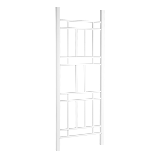 Garden Trellis 28"W x 75"H for Climbing Plants, Vinyl Trellis Indoor Outdoor Plant Support for Vines, Flowers, Vegetables, White