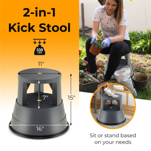 Step Stool with Non-Slip Rubber