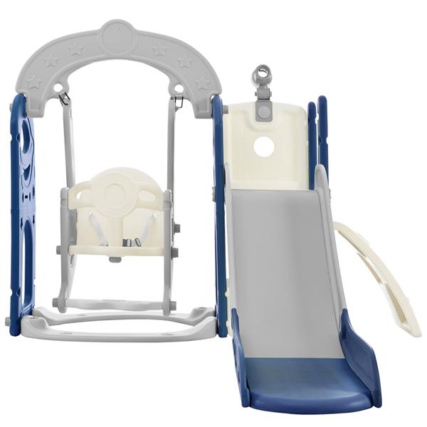 Toddler Slide and Swing Set 5 in 1, Kids Playground Climber Slide Playset with Telescope,  Combination for Babies Indoor & Outdoor