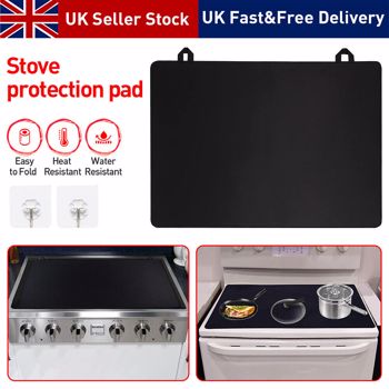 Cowbright Stove Covers Heat Resistant Glass Stove Top Cover for Electric Stove