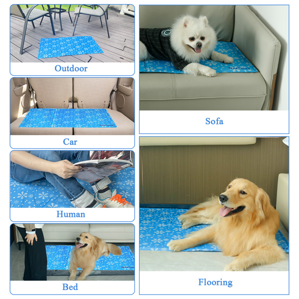 Dog Cooling Mats Large - Self Cooling Mat for Dogs and Cats, Non-toxic Gel Pet Cooling Mat, No Need to Refrigerate, Keep Pets Cool in Hot Summer for Indoor Outdoor, 90x50cm