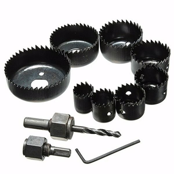 11PCS HOLE SAW CUTTER SET Round/Circular Drill Cutting Case Kit Metal/Alloy/Wood