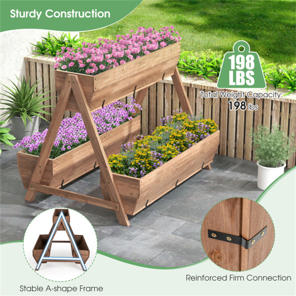 44" Wooden elevated garden bed