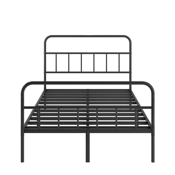 Metal Platform Bed frame with Headboard, Sturdy Metal Frame, No Box Spring Needed(Full)