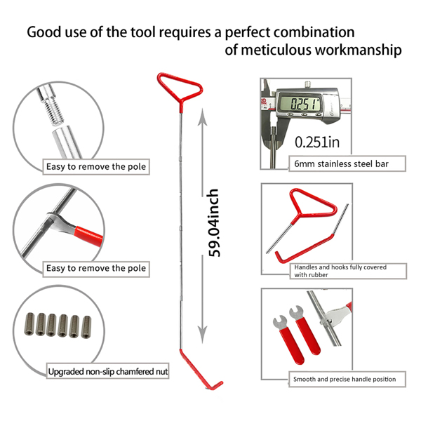  59/5000 25-piece multifunctional tool set for car and truck, emergency key hook tool triangle for long-distance bus, emergency opening tool set, wrench combination tool, emergency hook tree hook trai