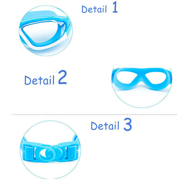 Children's anti-fog swimming goggles blue swimming pool goggles suitable for teenagers and children swimmers hot sale