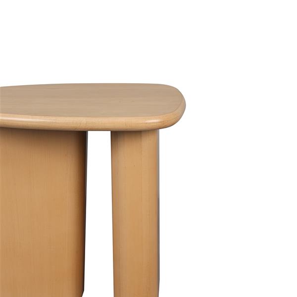 Tapered Tabletop Side Table(NATURAL WOOD)