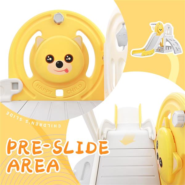 Toddler Climber and Slide Set 4 in 1, Kids Playground Climber  Slide Playset with Basketball Hoop Play Combination for Babies Indoor & Outdoor