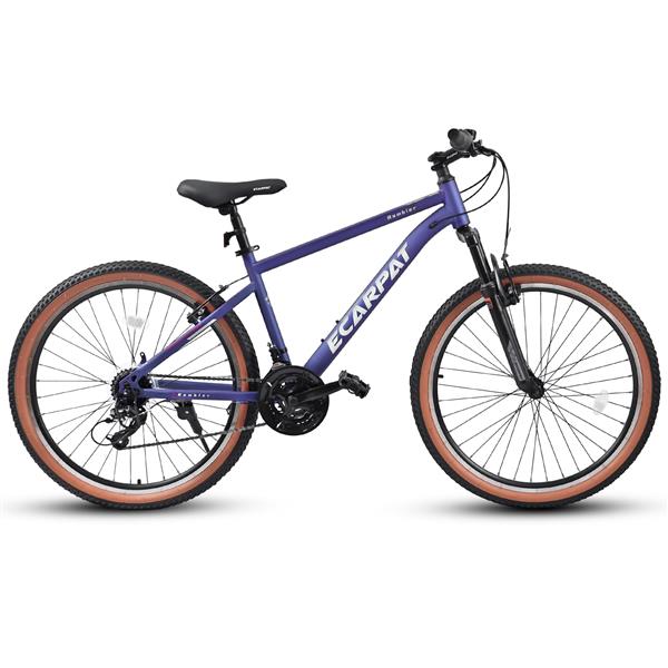 Mountain Bike 26 Inch Wheel, 21-Speed U-Brakes Twist Shifter, Carbon Steel Frame Youth Teenagers Mens Womens Trail Commuter City Snow Beach Mountain Bikes Bicycles