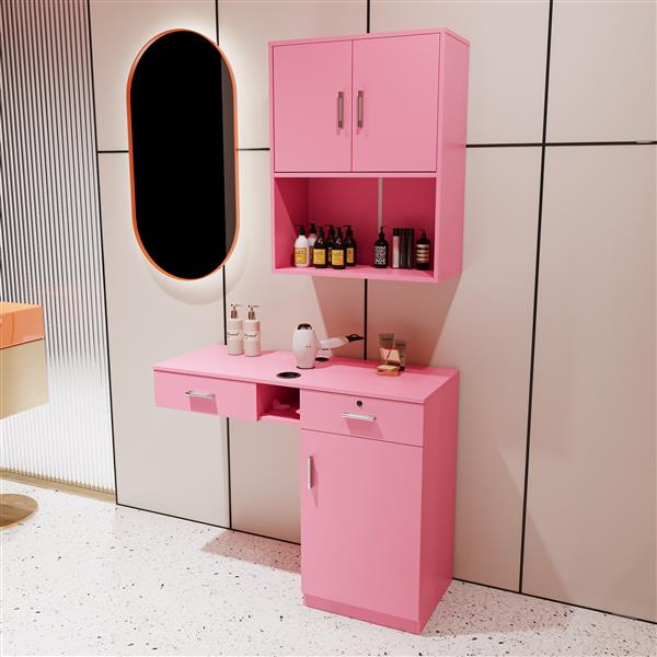 Wall Mounted Barber Shampoo Station Storage Cabinet Salon Beauty Spa Equipment for Barber Salon Shop