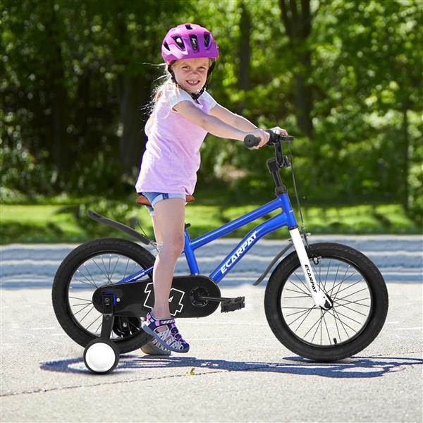 A14114 Kids Bike 14 inch for Boys & Girls with Training Wheels, Freestyle Kids' Bicycle with fender.