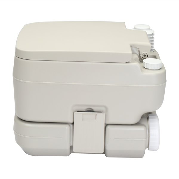 10L Portable Removable Flush Toilet with Double Outlet