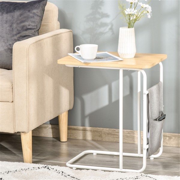 C-Shaped Sofa Side Table