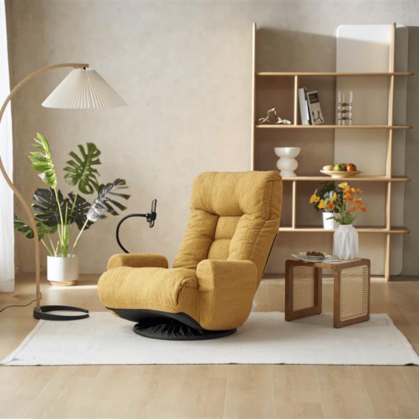 Adjustable head and waist, game chair, lounge chair in the living room, 360 degree rotatable sofa chair,Rotatable seat Leisure Chair deck chair