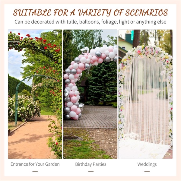 Metal Garden Arch ( Amazon Shipping)（Prohibited by WalMart）