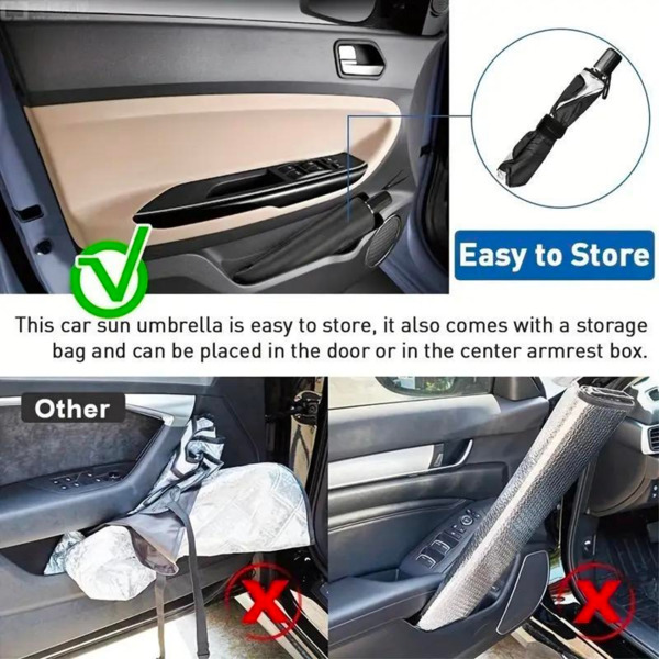 Auto Windshield Sunshade, Foldable Reflective Sunshade for Car Front Window, Blocks UVs Rays, Heat Insulation, Keep Vehicle Cool(No shipments on weekends, banned from Amazon)