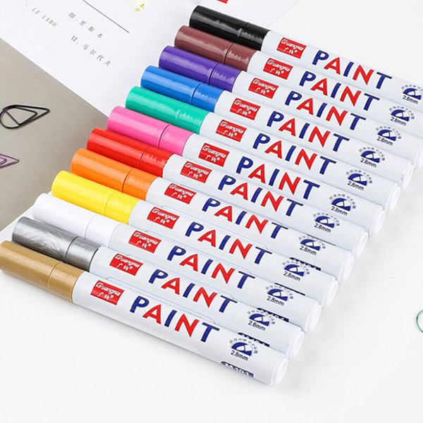 5Pc Acrylic Paint Marker Pen Set, Paint Pens for Rocks Glass,Wood,Plastic Stone