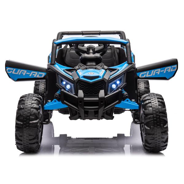 12V Ride On Car with Remote Control,UTV ride on for kid,3-Point Safety Harness, Music Player (USB Port/Volume Knob/Battery Indicator), LED Lights, High-Low Speed Switch - Off-Road Adventure for Kids