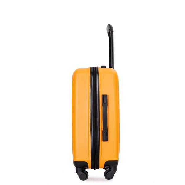 20" Carry on Luggage Lightweight Suitcase, Spinner Wheels, Orange