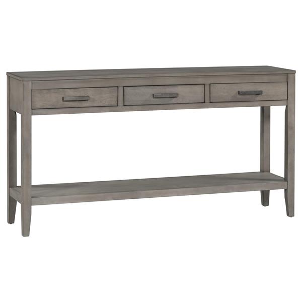 Contemporary 3-Drawer Console Table with 1 Shelf, Entrance Table for Entryway, Hallway, Living Room, Foyer, Corridor